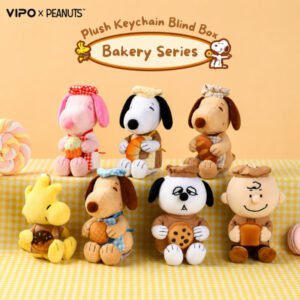 VIPO Snoopy Bakery Series Blind Box featuring Snoopy and Peanuts bakery-themed collectible plush designs