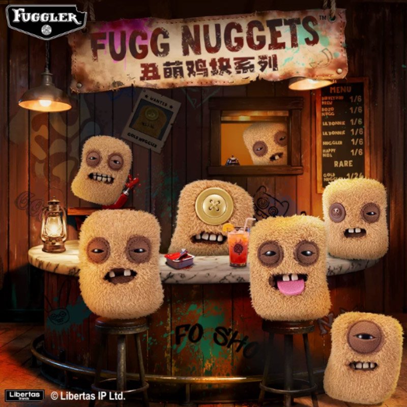ZURU Fuggler Nuggets Blind Box featuring quirky nugget-inspired plush monster collectible designs with funny expressions