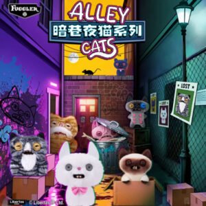 ZURU Fuggler Alley Cats Blind Box featuring quirky cat monster plush collectible designs with funny expressions