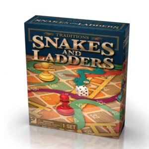 Cardinal Games Traditions Snakes & Ladders board game with gameboard and pieces