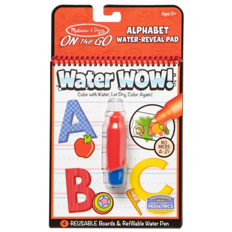 Melissa & Doug Water Wow Alphabet water-reveal pad with water pen