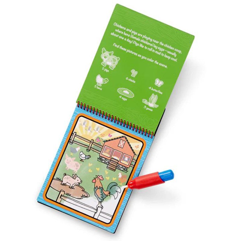 Melissa & Doug Water Wow! Color Reveal Pad - Farm - Image 2