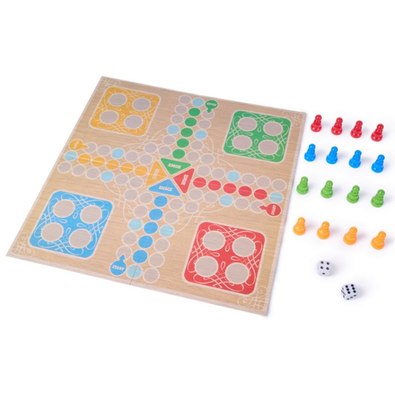 Cardinal Classics Ludo board game showing gameboard layout