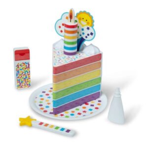 Melissa & Doug Birthday Surprise Keepsake Box wooden cake playset with wand