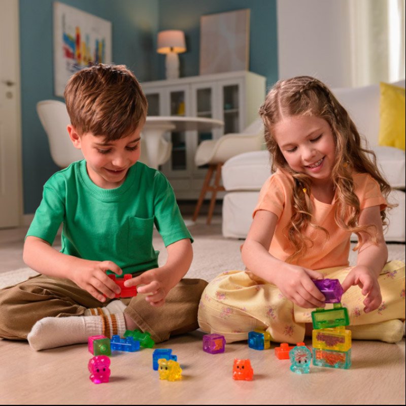 Jelly Blox My Pets and Me blocks showing tactile textures and colors